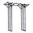 193cm W x 66cm D Arbour in Black