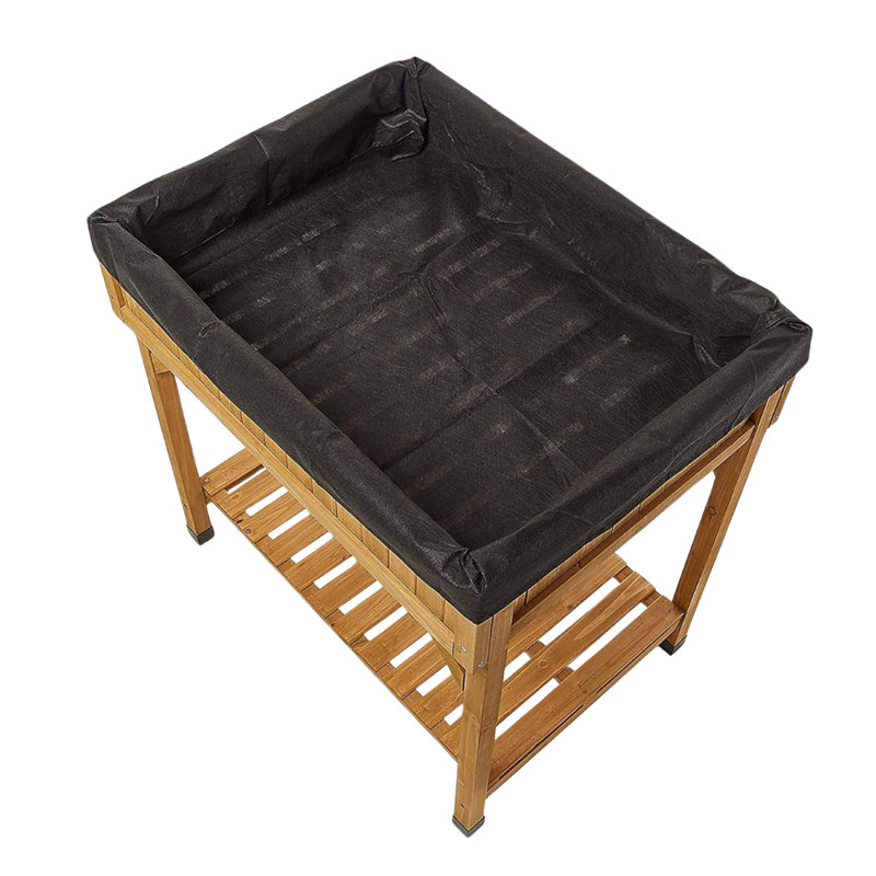 VegTrug Custom Herb Garden Cedar Wood Planter Box, Natural, Natural