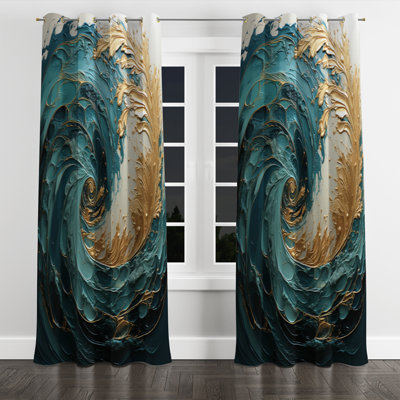 Aureanna - Modern Grommet Curtain - Velvet Room Darkening - 1 Panel