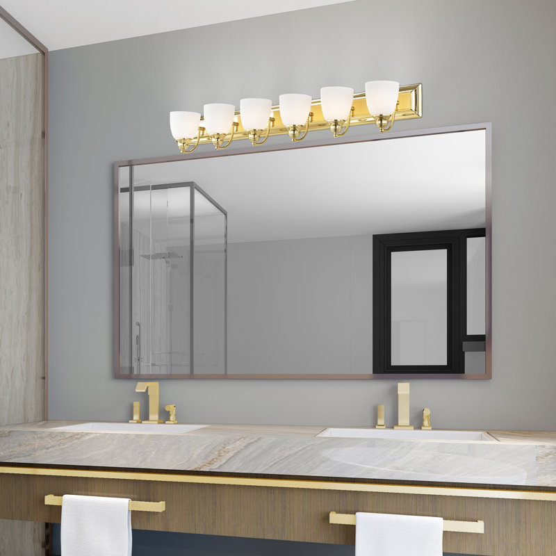 Macquarie 6 - Light Dimmable Vanity Light, Polished Brass
