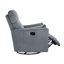 Mobilier de salon en velours côtelé gris-134651231