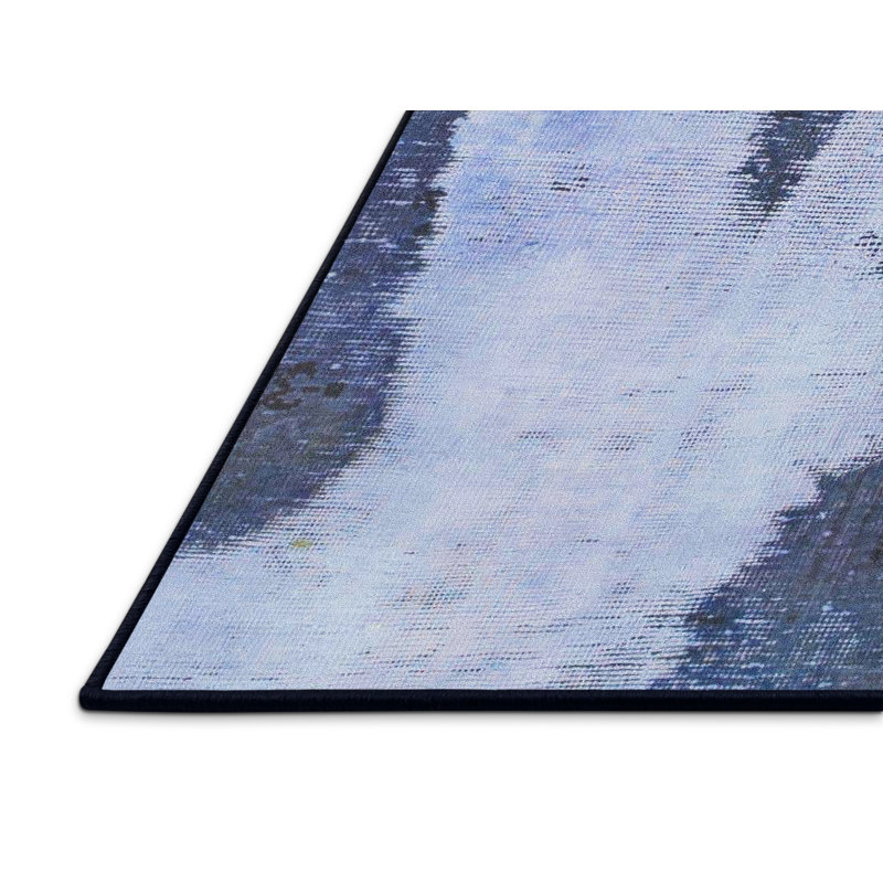 Tapis décoratif multicolore à motif abstrait, Rectangle 6 pi x 9 pi
