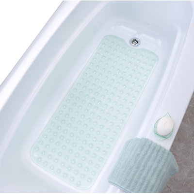 Tapis de bain extra long antidérapant avec ventouses