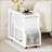 Mobile End Table With Lockable Wheels