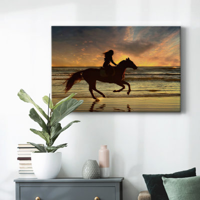 Wave Runners V-Gallery Wrapped Canvas