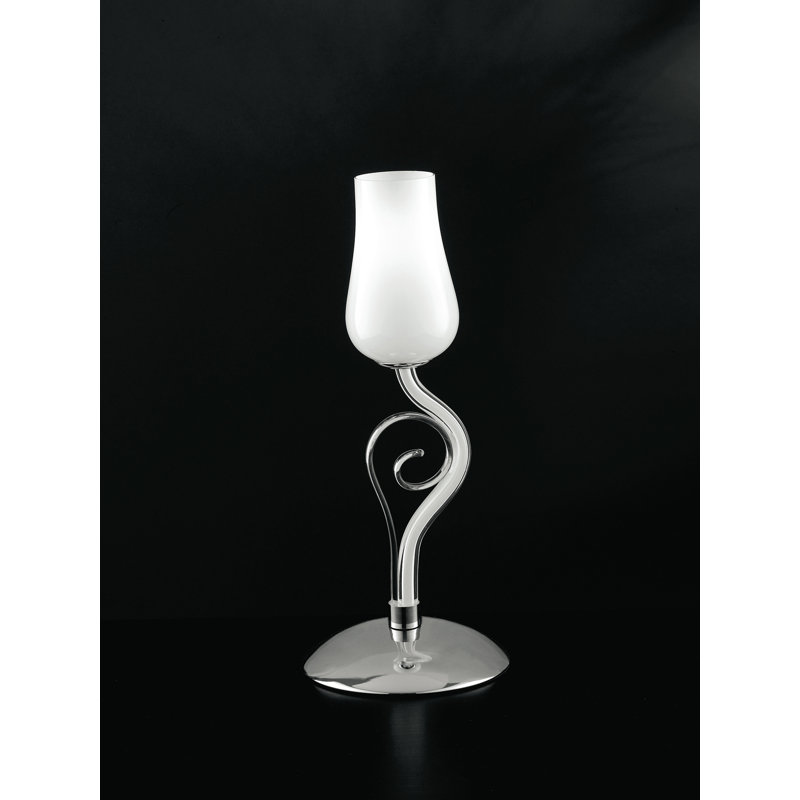 Pedro Glass Torchiere Lamp