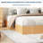 Wood Platform Bed with Sturdy Wooden Slats, Floor-Standing Bed Frame, Modern Minimalist Design Bed Frame, No Box Spring Needed, Space Saver, Easy Assembly-490385776-490385780