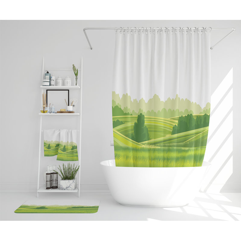 Navay Polyester Shower Curtain Set