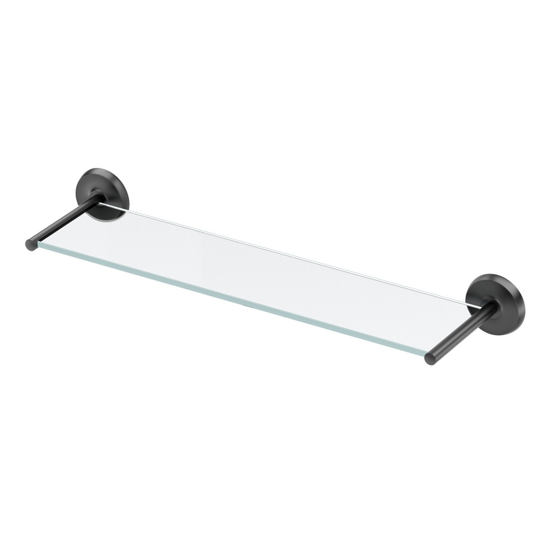 Designer II Wall Mounted 22.50"L Tempered Glass Shelf |Floating Glass Shelf Gatco 