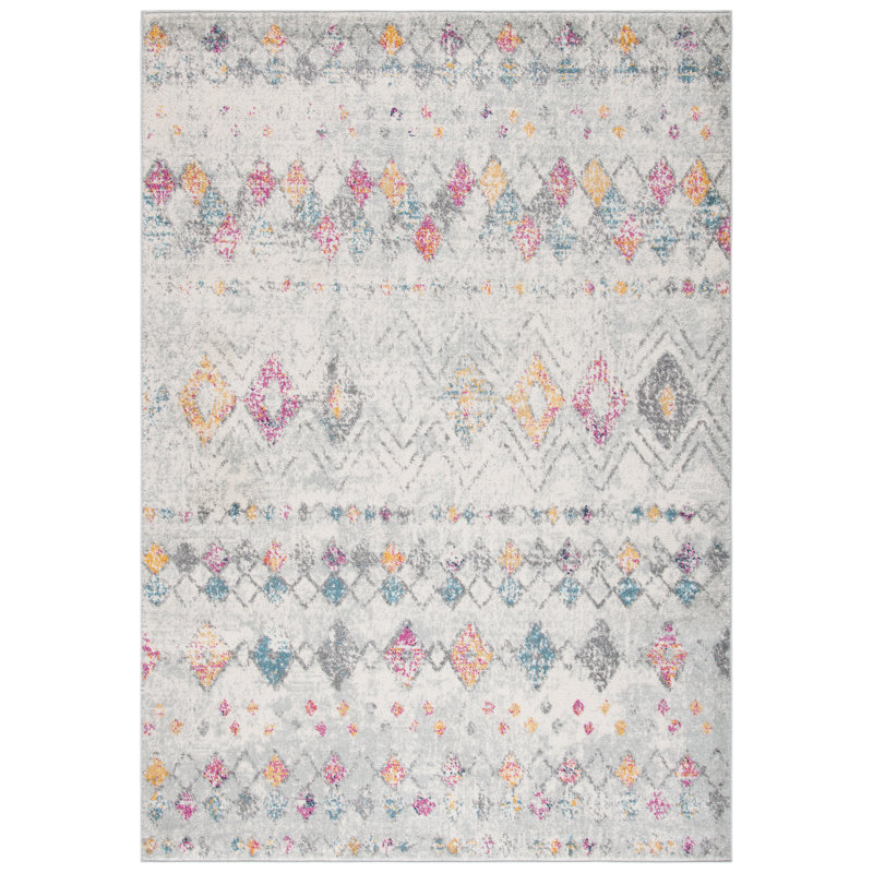 Desma Geometric Hand Woven Area Rug, Rectangle 91 x 152 cm