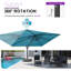Porte-parapluies rectangulaire Clymer de 132 po x 180 po inclus, bleu turquoise-580768581-552757255