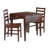 Apsar Solid Wood Top Four Leg Dining Set