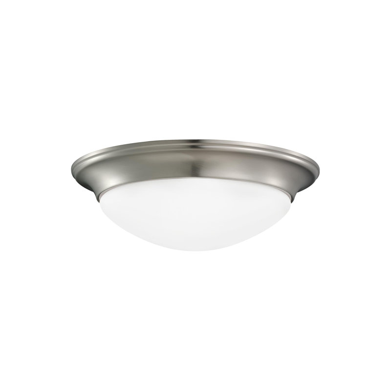Nash One Light Ceiling Flush Mount from Generation Lighting , Brushed Nickel, No