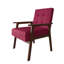 Chaise d'appoint en lin rose-1393147792
