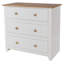 Katalina 3 Drawer Chest, Coastal Single Dresser, Rustic Farmhouse Storage