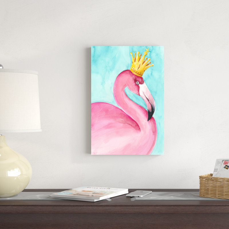 Flamant rose II, H 18 po x l 12 po x P 1,25 po