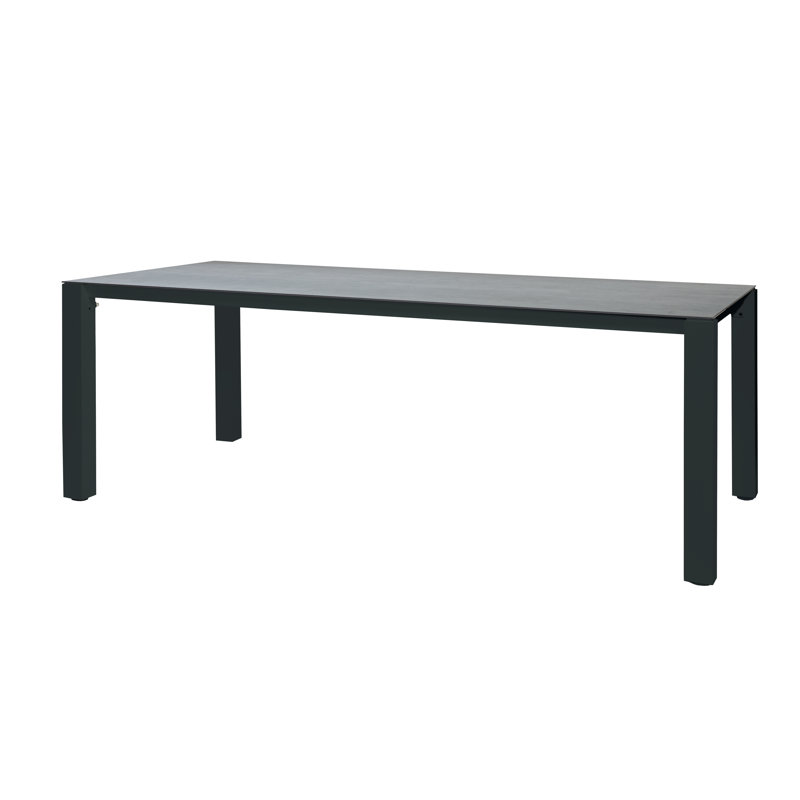 Machar Outdoor Dining Table, Anthracite, 39.38" W x 78.75" L x 29.5" H, Black