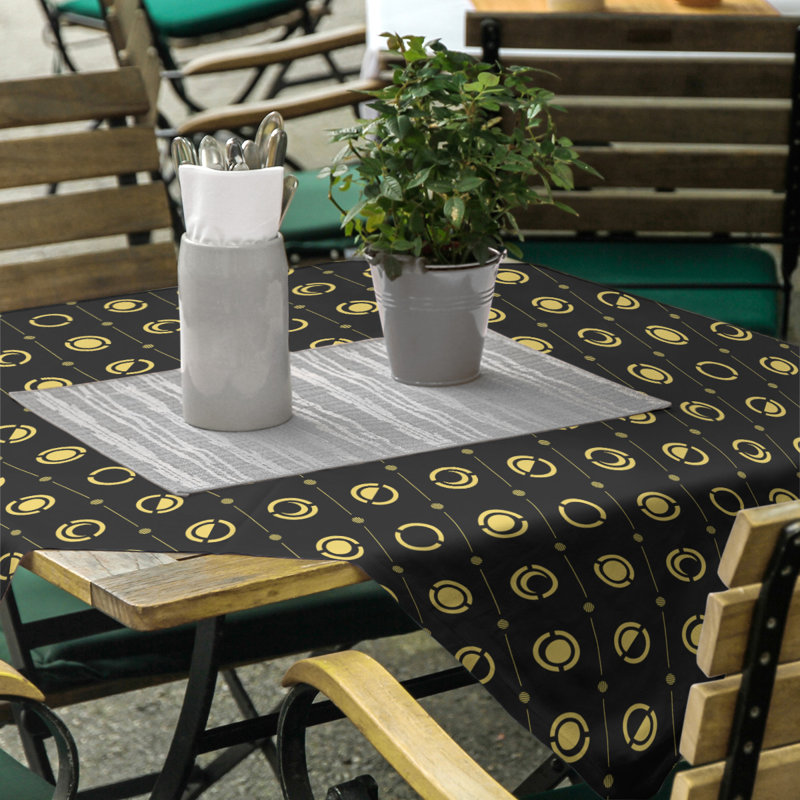 Nappe des phases de lune classiques, Noir/jaune
