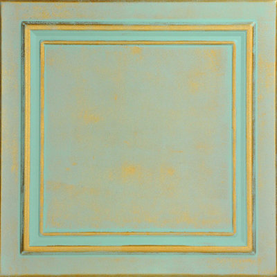 Line Art 1.6 ft. x 1.6 ft. Polystyrene Glue-up Ceiling Tile