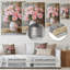 Bouquet de pivoines champêtres dans un vase à lait III - Art mural en métal avec bouquets assortis-699202342