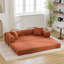 Canapé-lit convertible en velours côtelé 2 en 1 Boneless Compression | Canapé modulaire à combinaison pour le salon, la chambre à coucher et le studio-1678725678