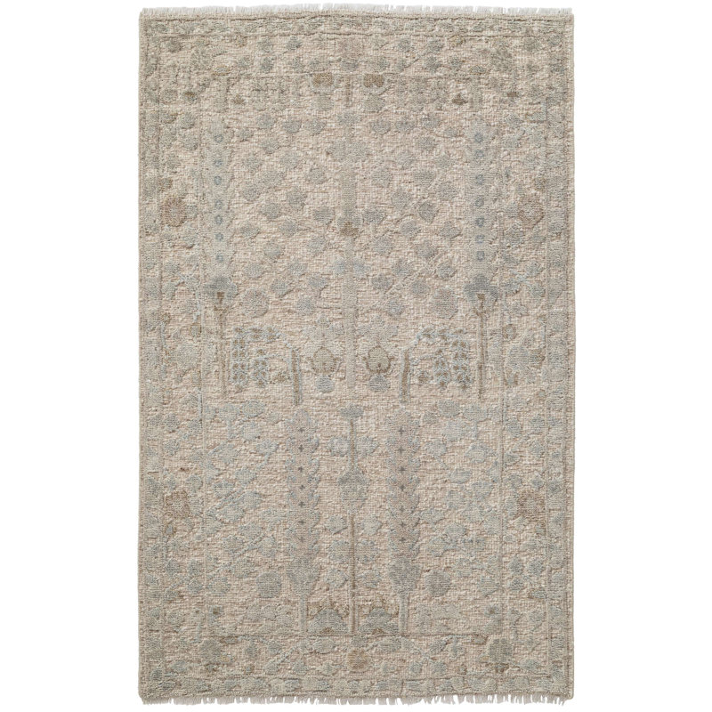 Tapis en laine noué à la main Kara, Rectangulaire 3 pi x 5 pi