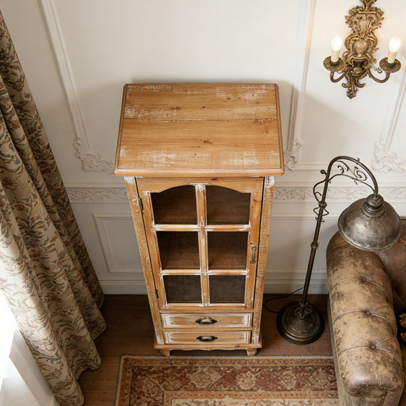 Armoire de rangement en bois rustique, Marron antique