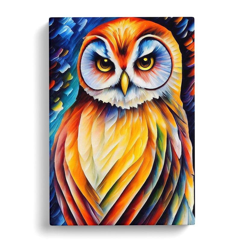 Portrait Of A Barn Owl No.2 - Wrapped Canvas Print, 60cm H x 40cm W x 3cm D, Wrapped canvas