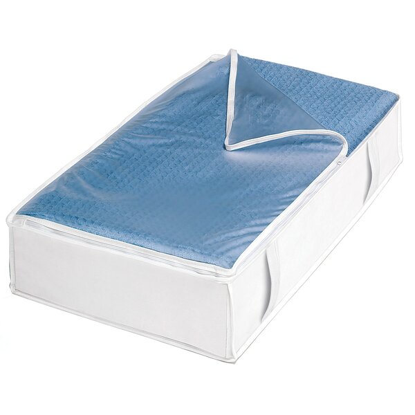 5-Pack Clear Vinyl Zippered Underbed Storage Bags 32 x 16 x 4 Inch