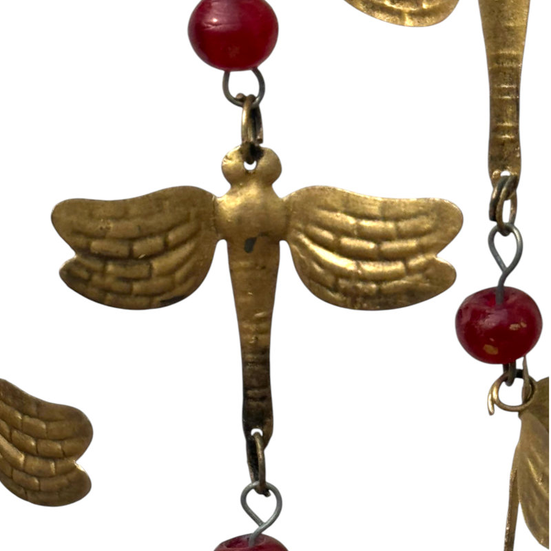 Dragonfly Bead Chime - Burnt Gold