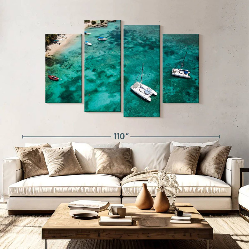Mehar Catamarans On Turquoise Waters, 54" H x 84" W