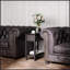 Table basse étroite de salon foncé par HOMcom - Flip Top & amp; Rangement peu encombrant
