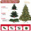 Arbre de Noël pleine forme avec pointes - aiguilles mixtes en PE / PVC, base large pour grands espaces, structure à charnières pour une installation facile, support en métal pour un soutien solide-1478486310-1478486311-1478486366