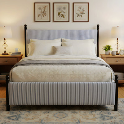 Lit tapissier pour chambre à coucher