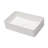 21"x14" White Ceramic Rectangular Bathroom Sink