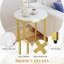 Ensemble de 2 tables d'appoint en faux marbre-254848291