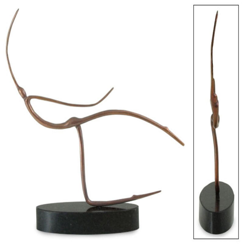 Figurine en bronze marche Baum