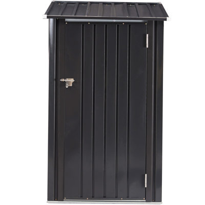 Outdoor Storage Shed, 3 X 3 Ft Metal Steel Garden Shed With Single Lockable Door, Small Shed Outdoor Steel Utility Tool Shed For Backyard Patio Garden Lawn