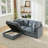 82.7” W Oversized Down-Filled 3-Seater Modular Sofa With Ottoman-122147909