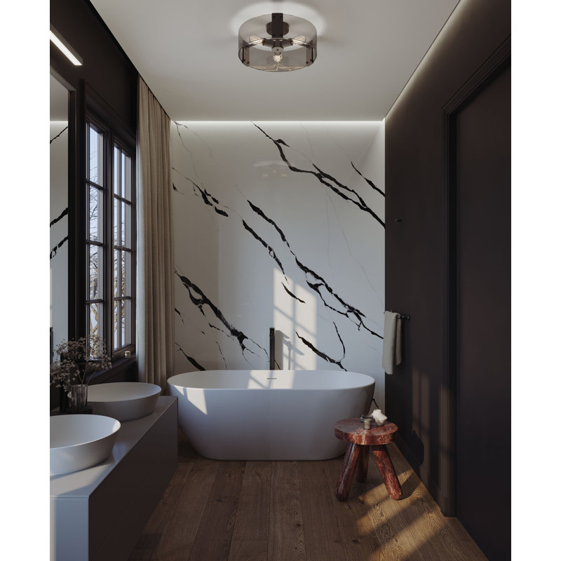 Navendra Glass Semi Flush Mount
