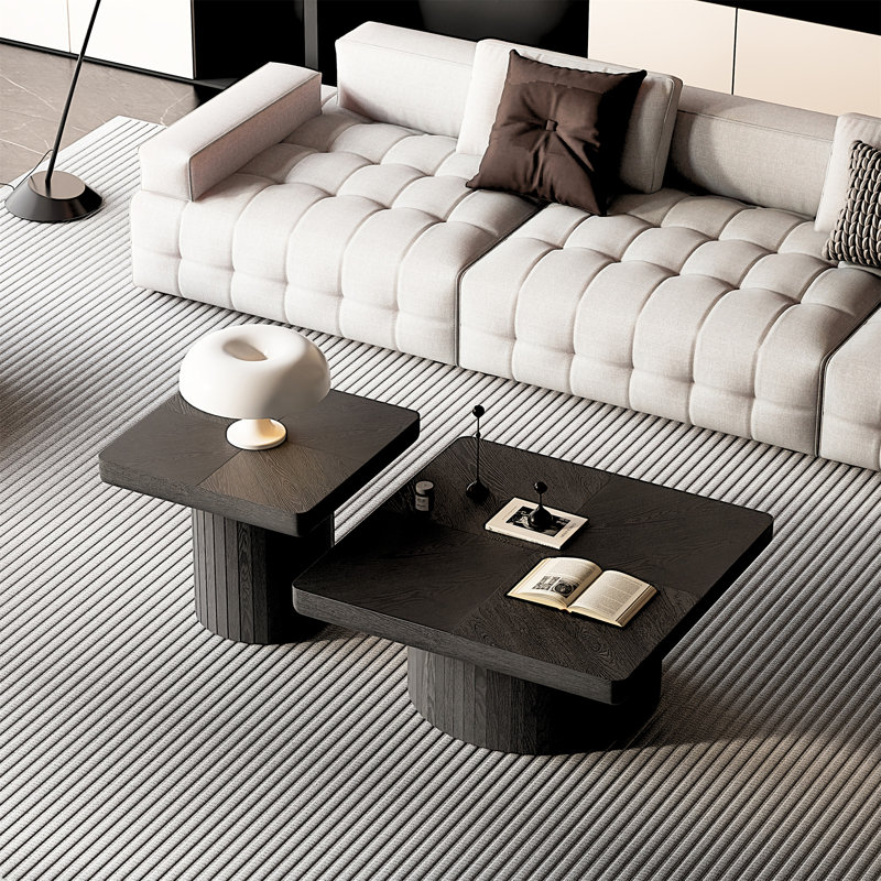 Ensemble de tables basses Modern Modern, Noir