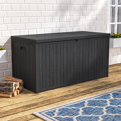 Sol 27 Outdoor Southwest 125cm W 430L Water Resistant Plastic Lockable Deck Box