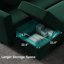 Canapé modulaire en velours Teangela-825610761
