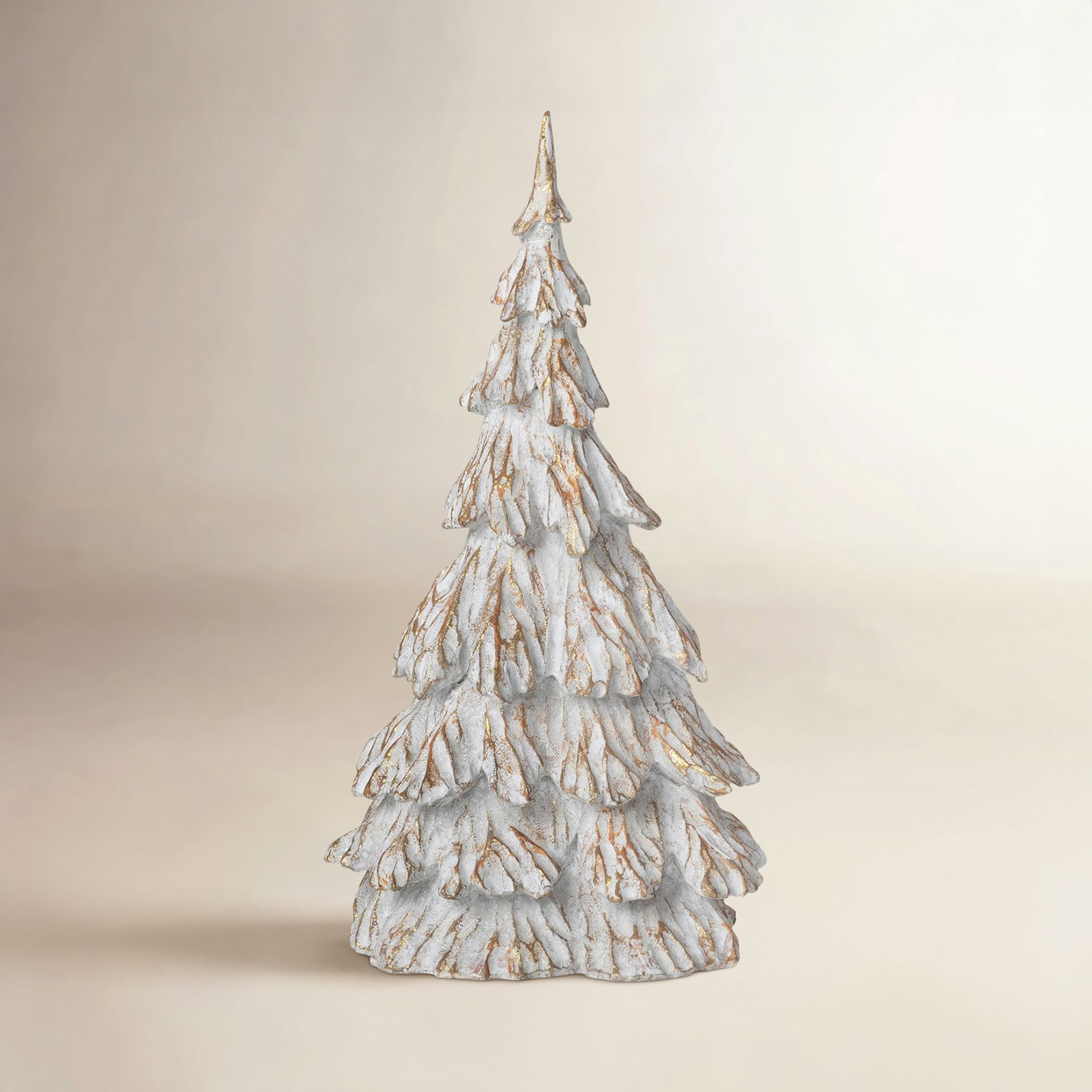 Joyeux Noel Tabletop Tree, 11.75" H x 6" W x 5" D