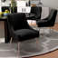 Chaise d'appoint en velours Baudel-102880127