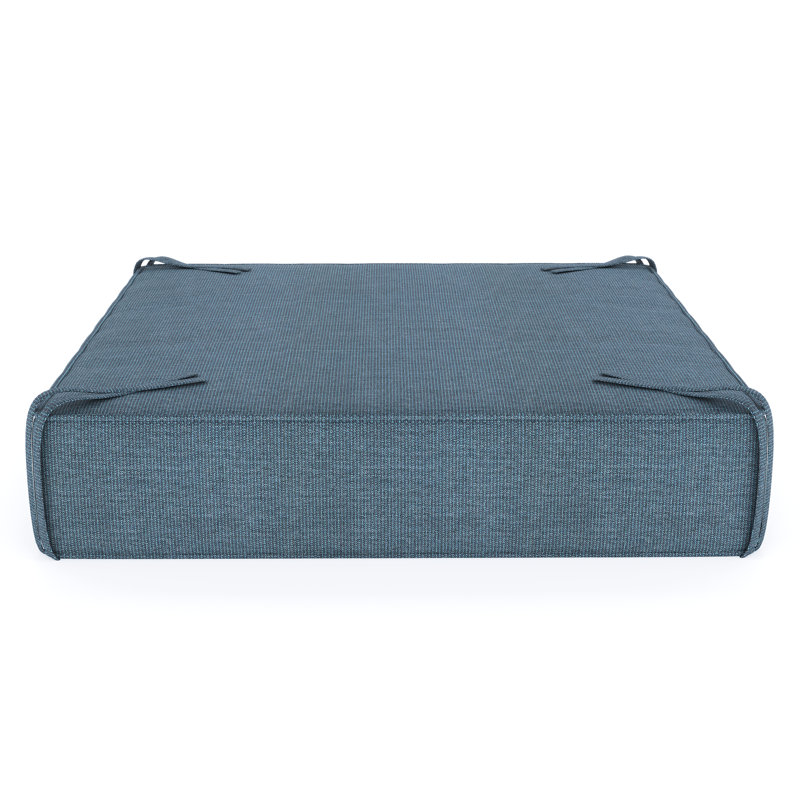 Sunbrella® Outdoor Ottoman Cushion, Spectrum Denim Sunbrella®