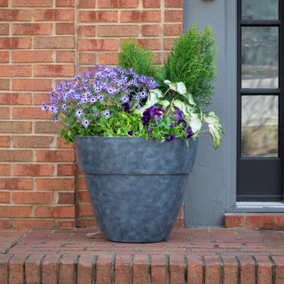 22.25" Lota Planter, Fern Finish