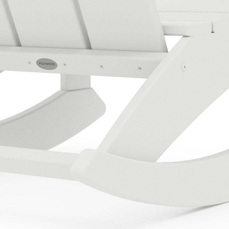 Chaise berçante Adirondack POLYWOOD, Blanc