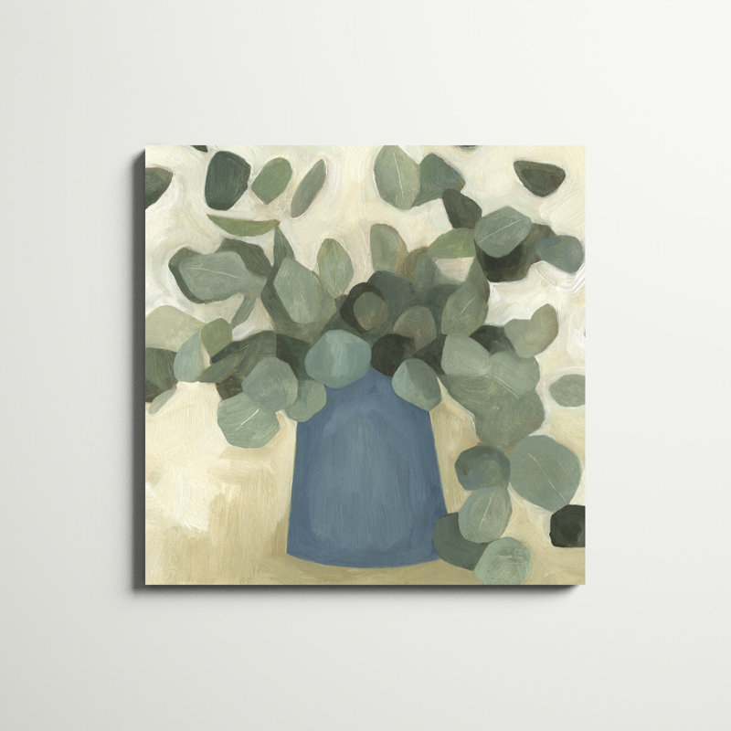 " Greenery Still Life VI " by Emma Scarvey Painting Print, 36" H x 36" W
