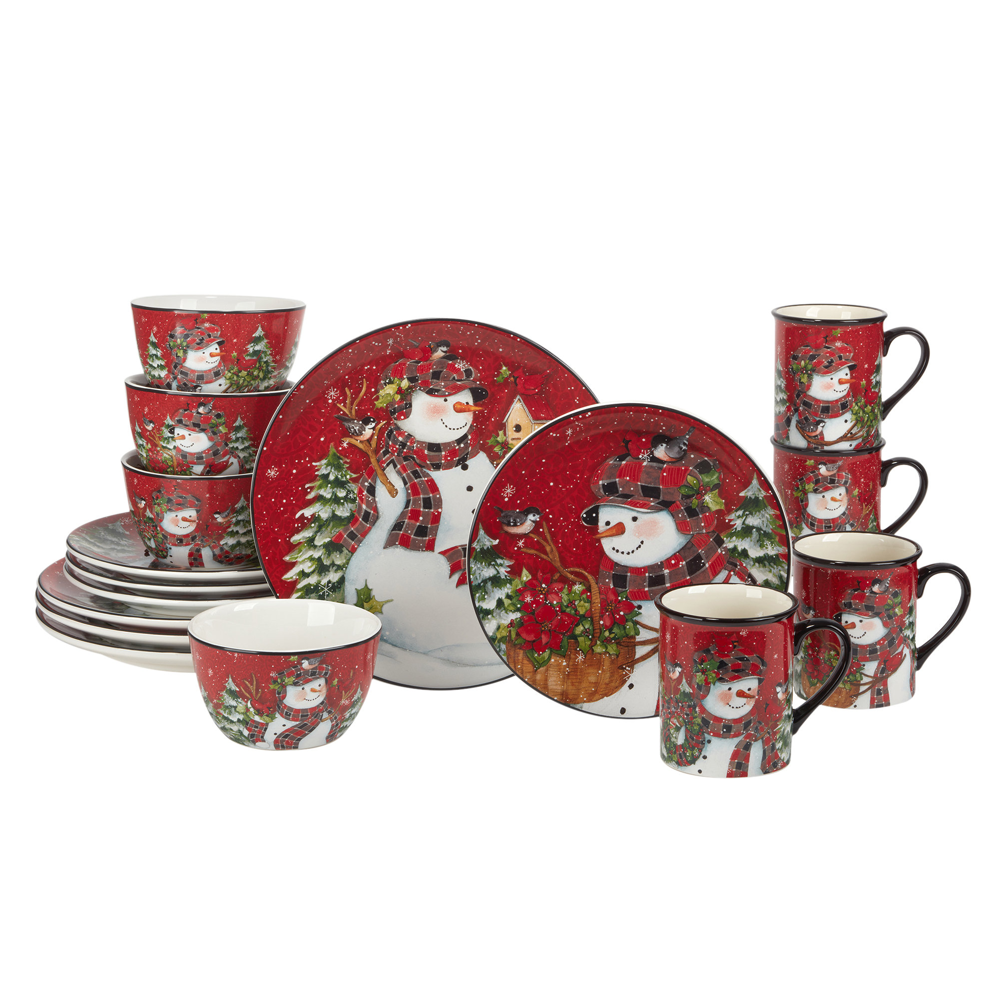 Snowman Aluminum Food Containers - Set of 30